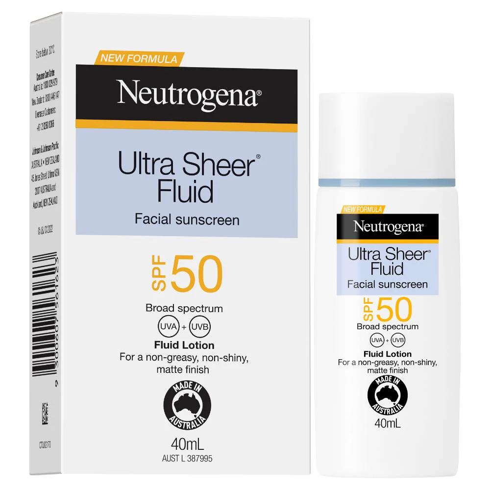 Neutrogena Ultra Sheer Face Fluid SPF50 40ml - Image 3