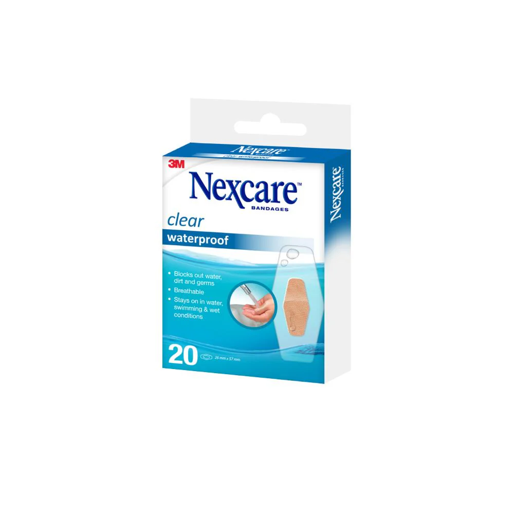 Nexcare Clear Waterproof One Size 20pk - Image 2