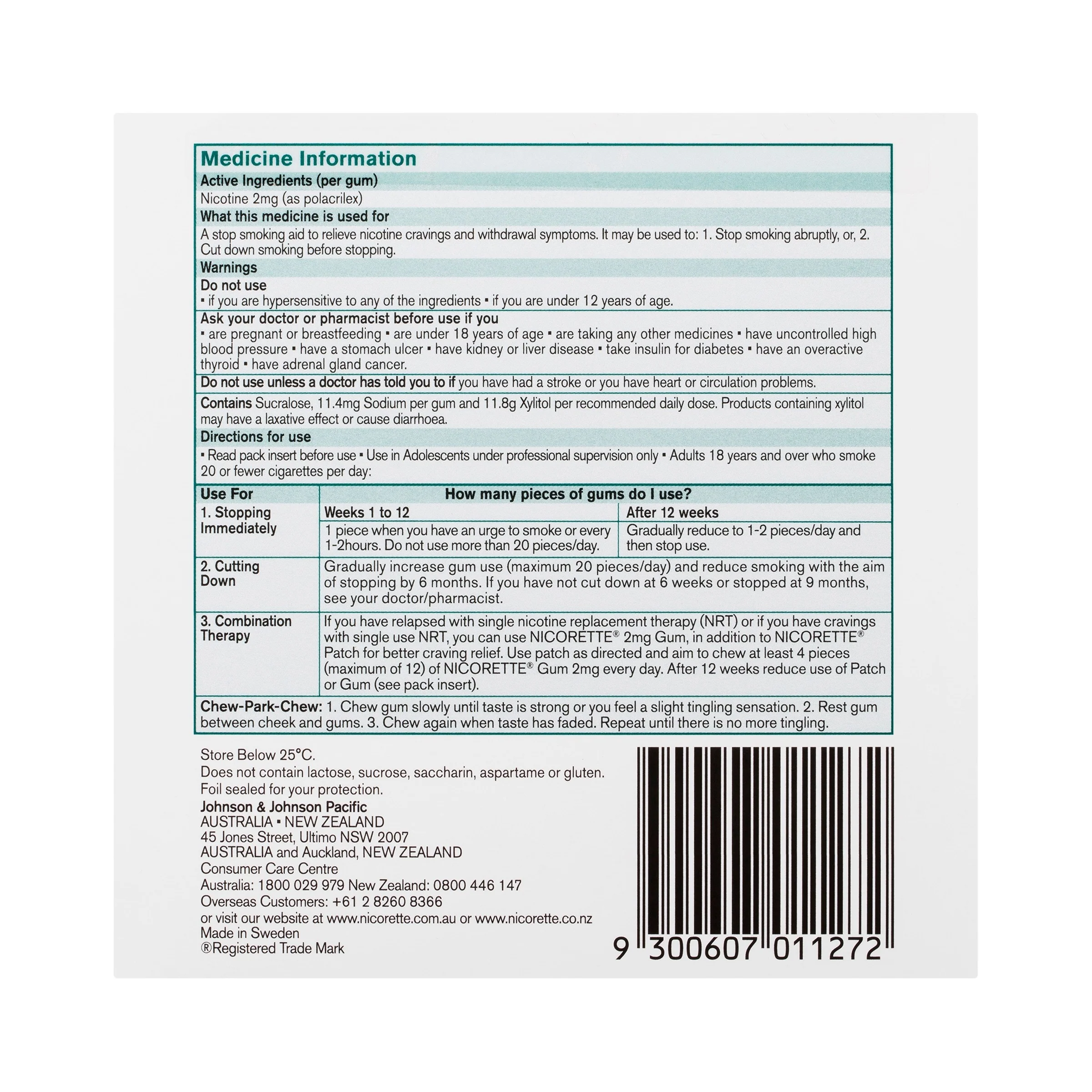 Nicorette Gum Icy Mint 2mg 150s - Image 3