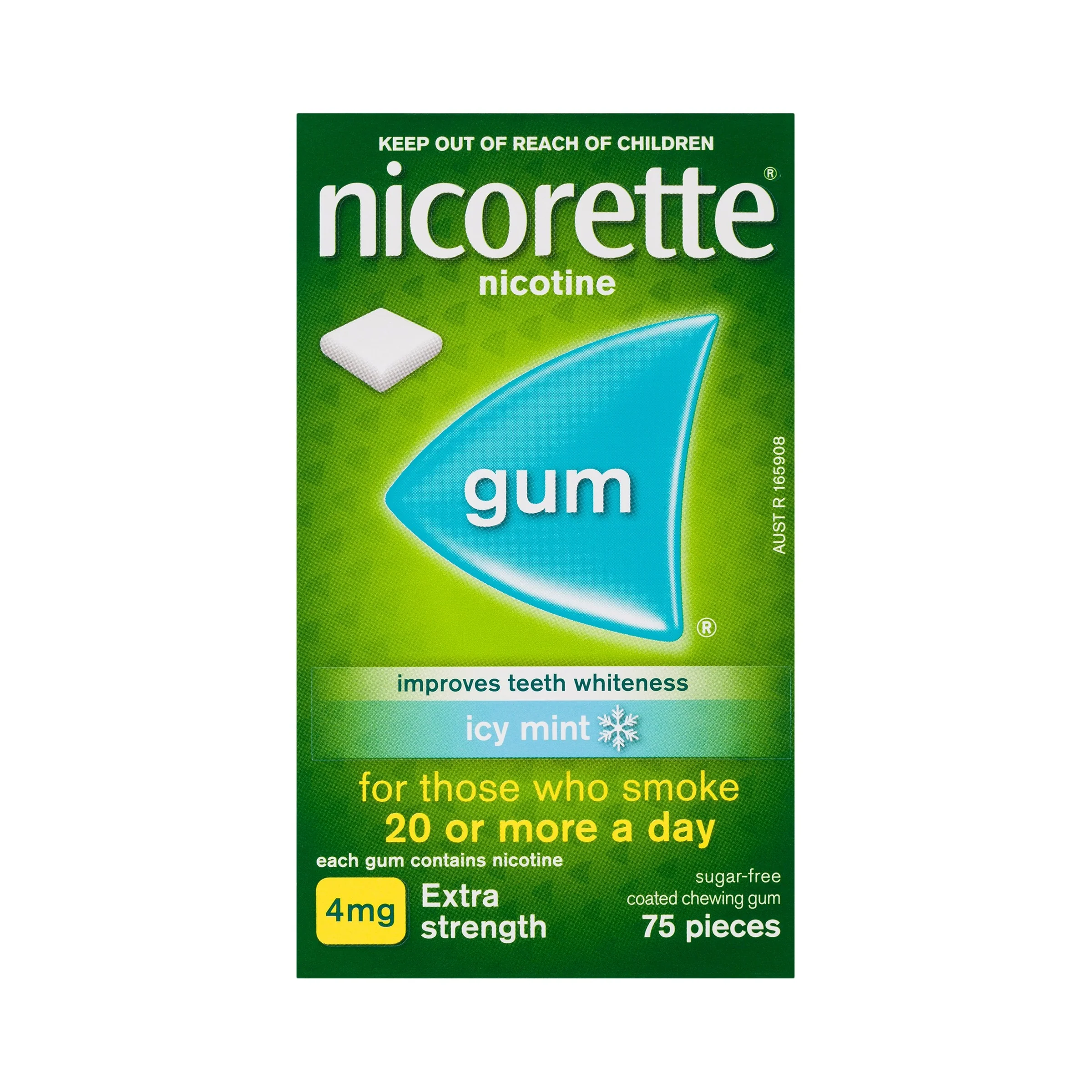 Nicorette Gum Icy Mint 4mg 75s - Image 3