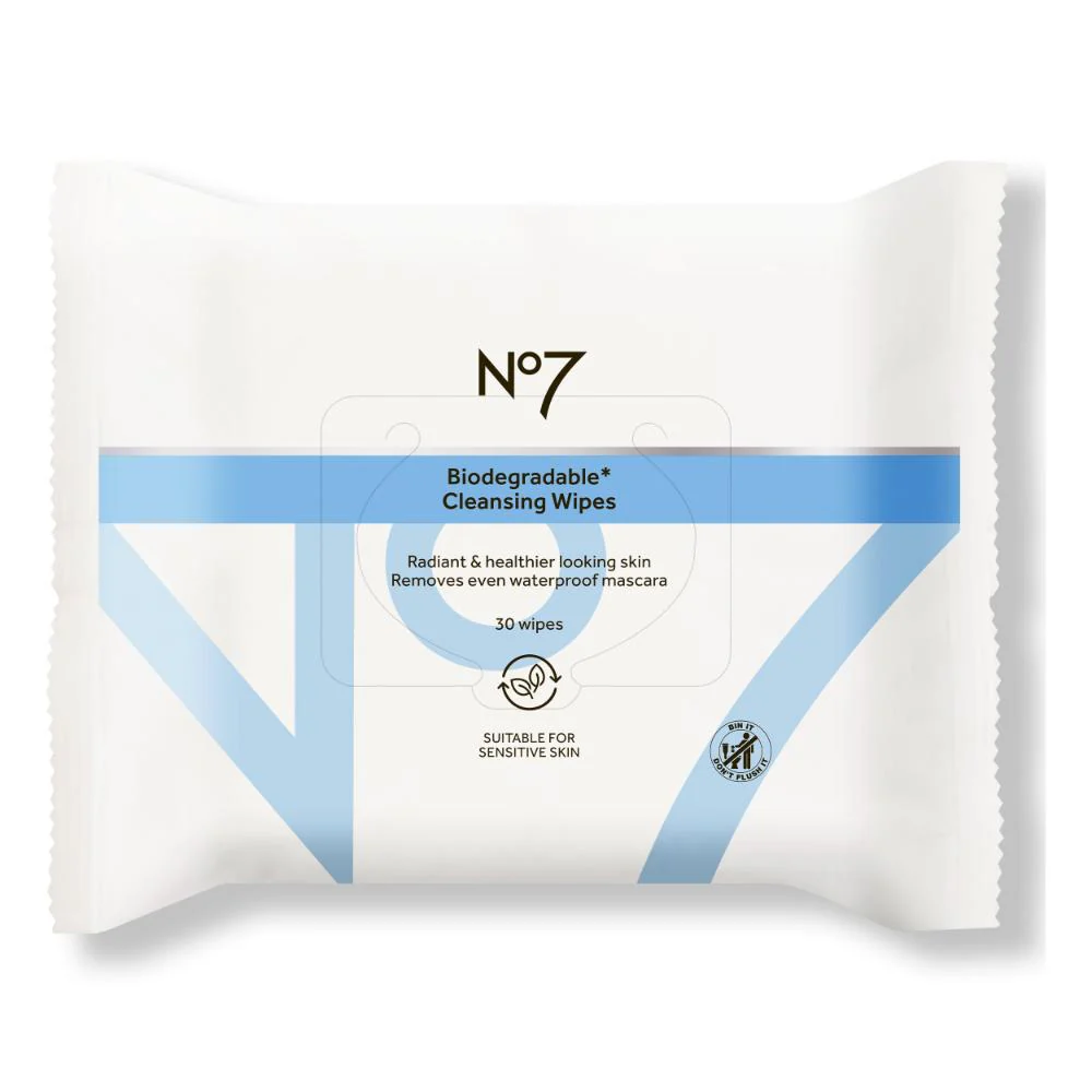 No7 Biodegradable Wipes 30pk - Image 2