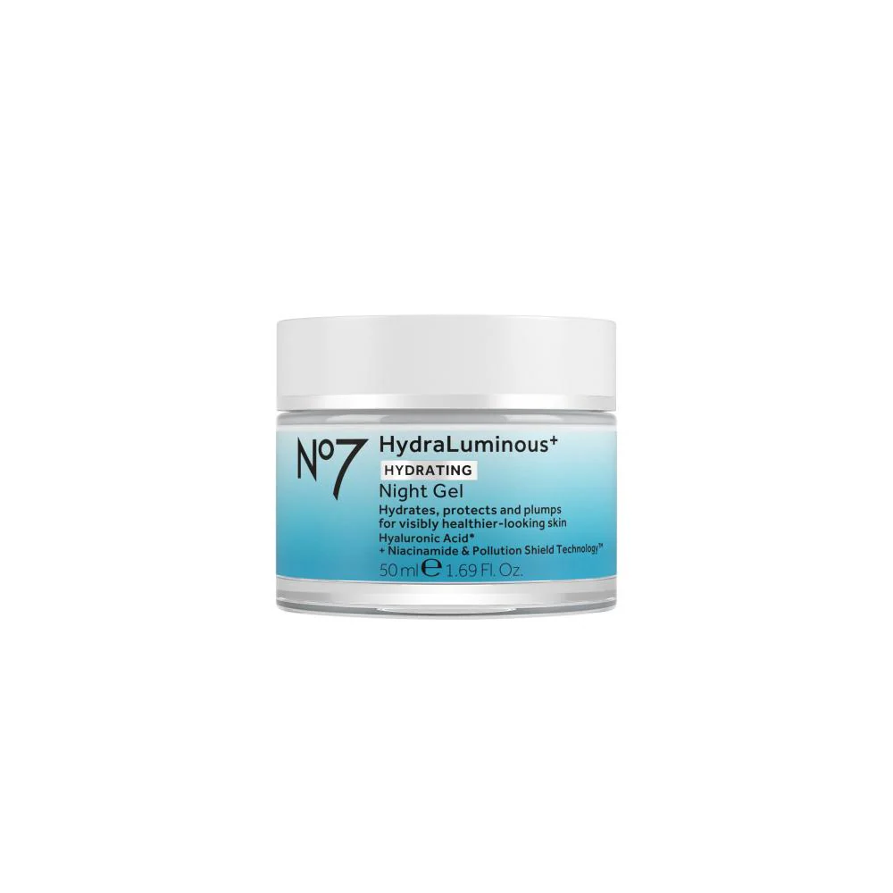 No7 HydraLuminous+ Hydrating Night Gel 50ml - Image 11