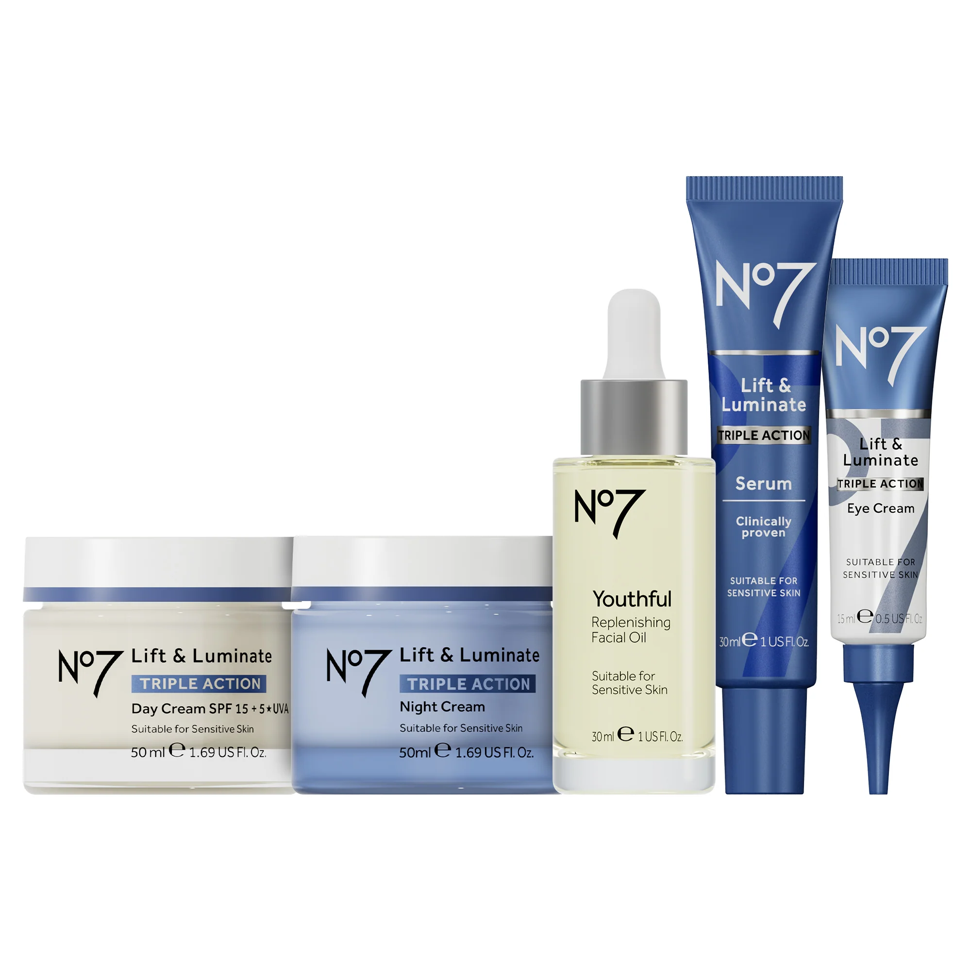 No7 Lift & Luminate Set 5pcs - Image 3