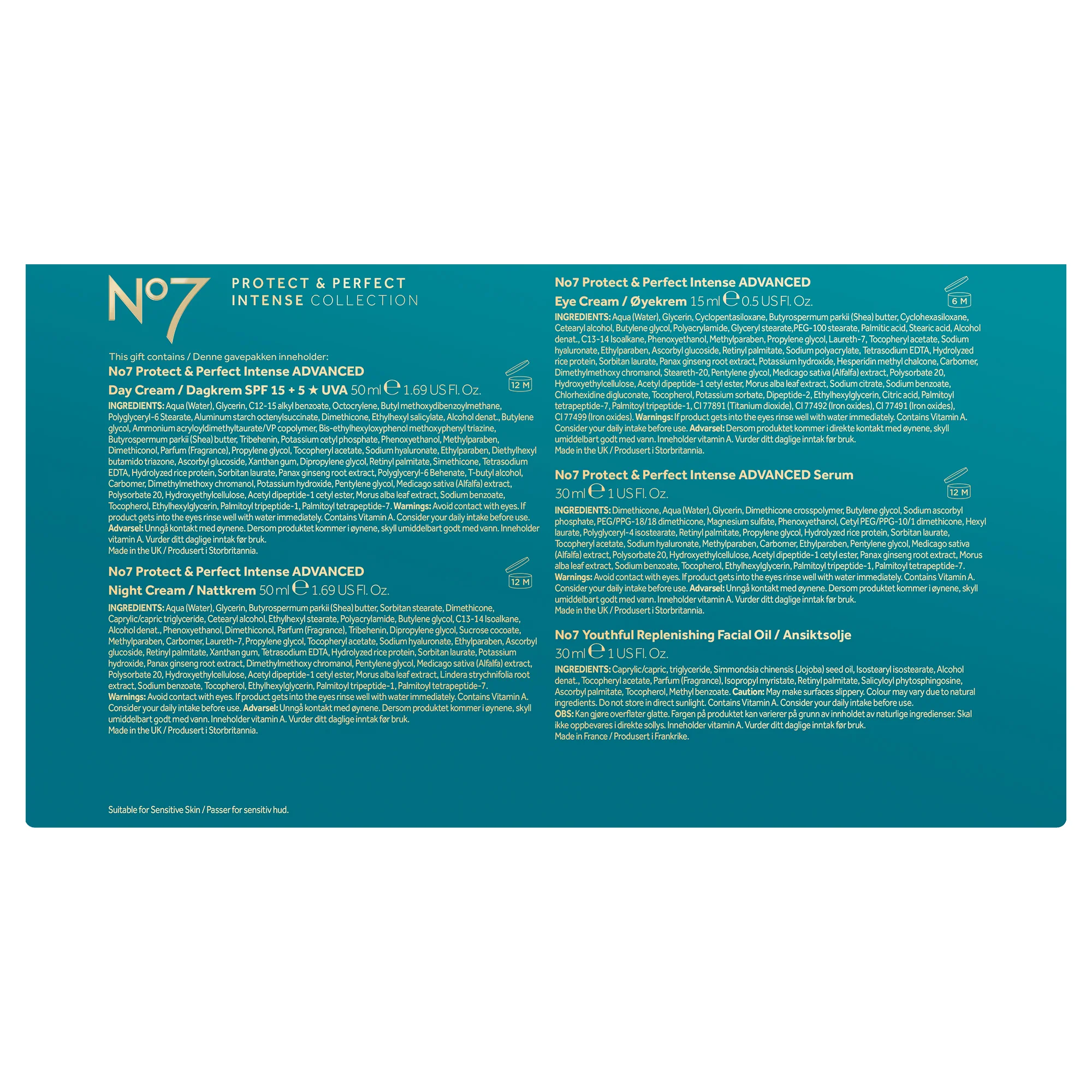 No7 Protect and Perfect Intense Collection 5pcs - Image 4