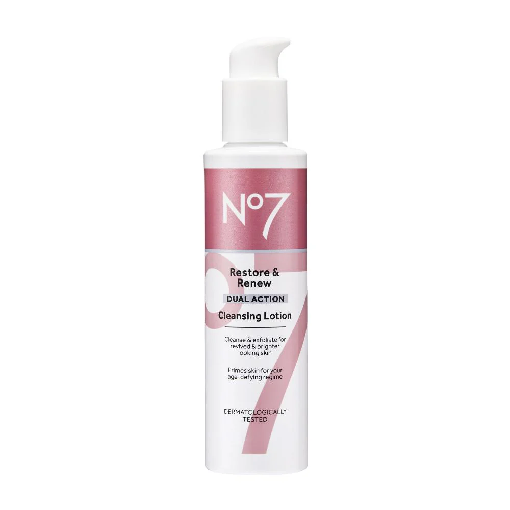 No7 Restore & Renew Cleansing Lotion 200ml - Image 4