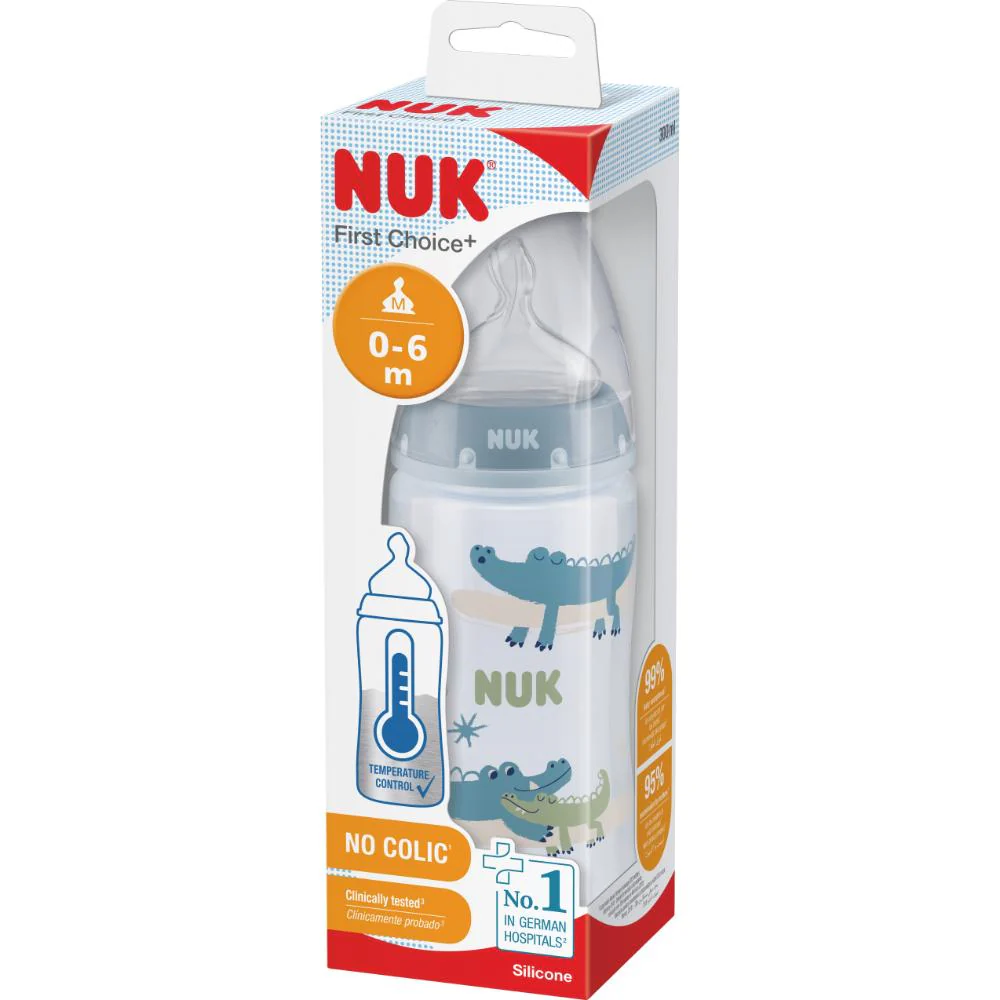 Nuk FC+ Baby Bottle with Temperature Control Assorted 300ml - Image 5