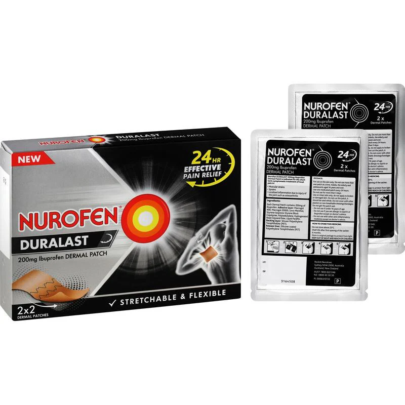 Nurofen Duralast 200mg Dermal Patch 4pk - Image 2