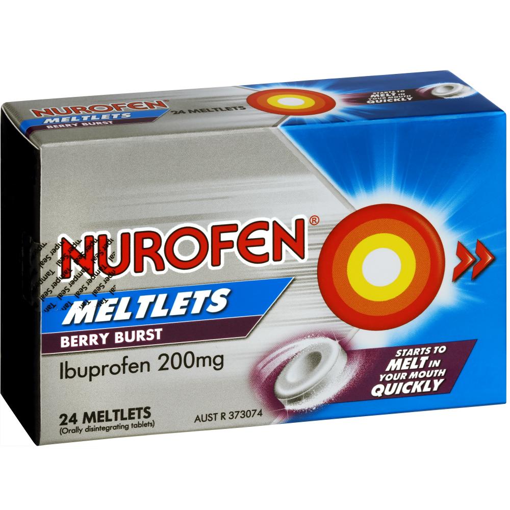 Nurofen Meltlets Berry Burst 200mg 24s - Image 2