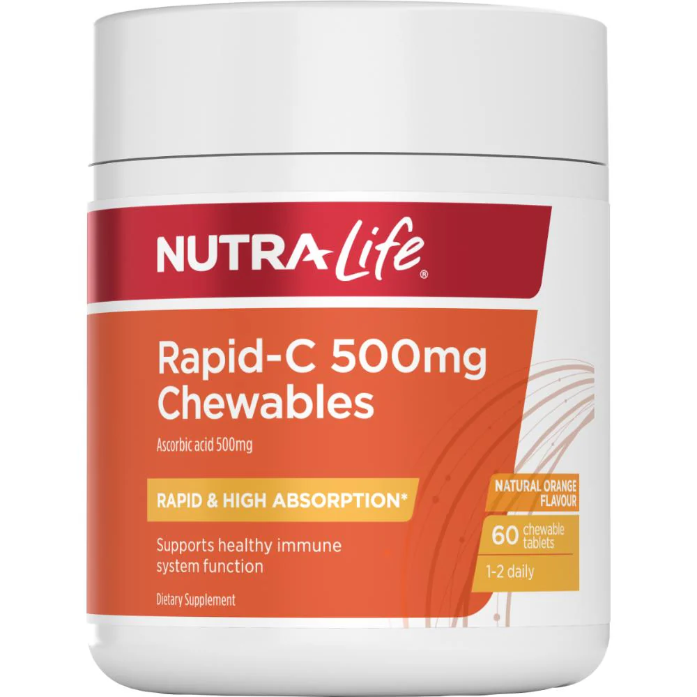 Nutra-Life Rapid-C 500mg Chewables Tablets 60s - Image 3