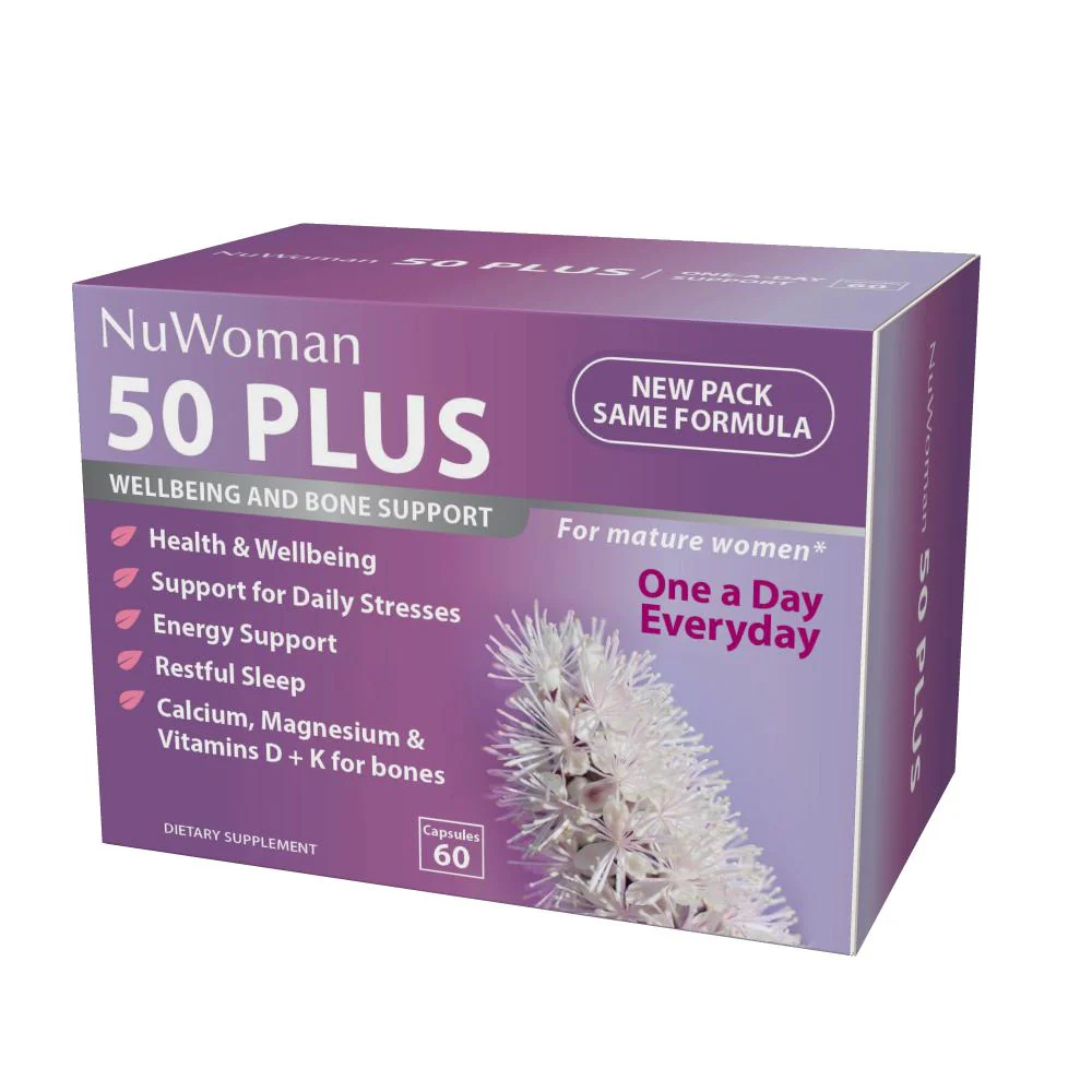 NuWoman 50 PLUS Wellbeing & Bone Support  Capsules 60s - Image 3