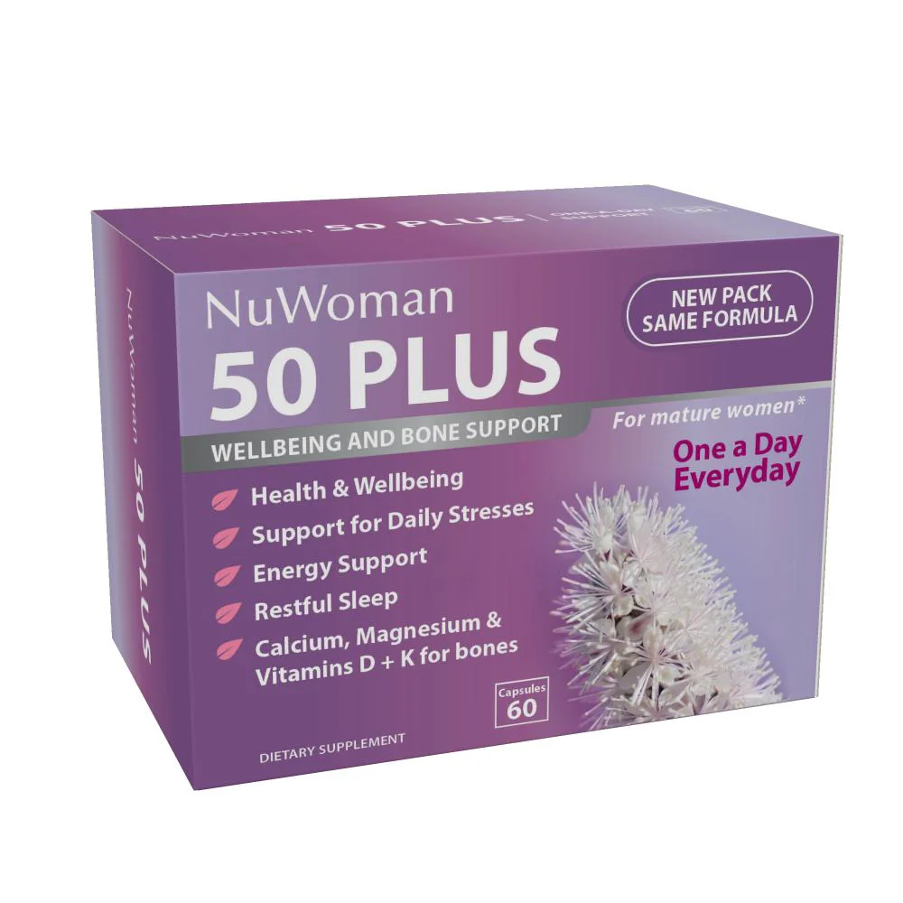 NuWoman 50 PLUS Wellbeing & Bone Support  Capsules 60s - Image 5