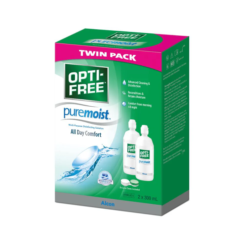 Opti-Free PureMoist Twin Pack 300ml 2pk - Image 2