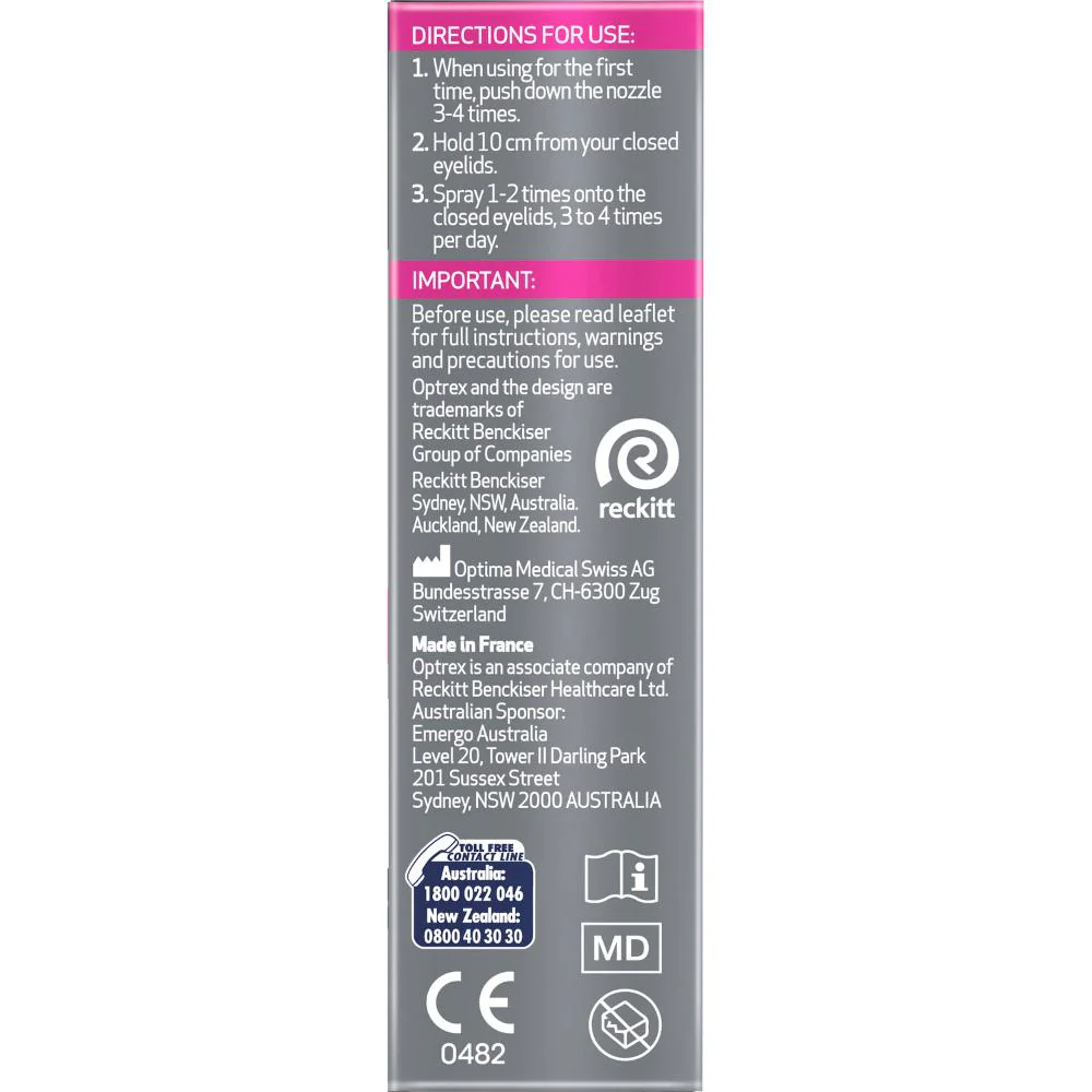 Optrex Advance ActiMist Preservative Free Eye Spray 10ml - Image 3