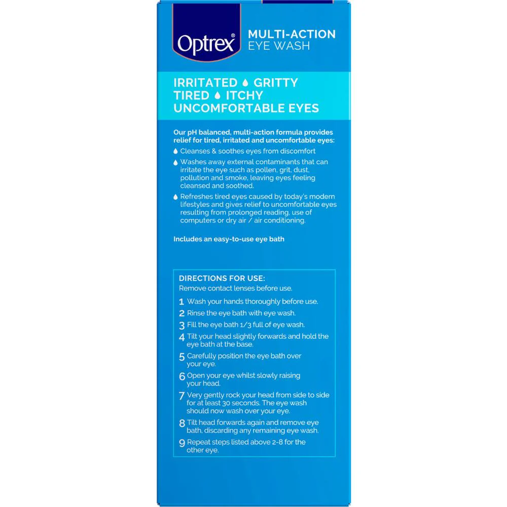 Optrex Eye Wash with Bath 300ml - Image 3