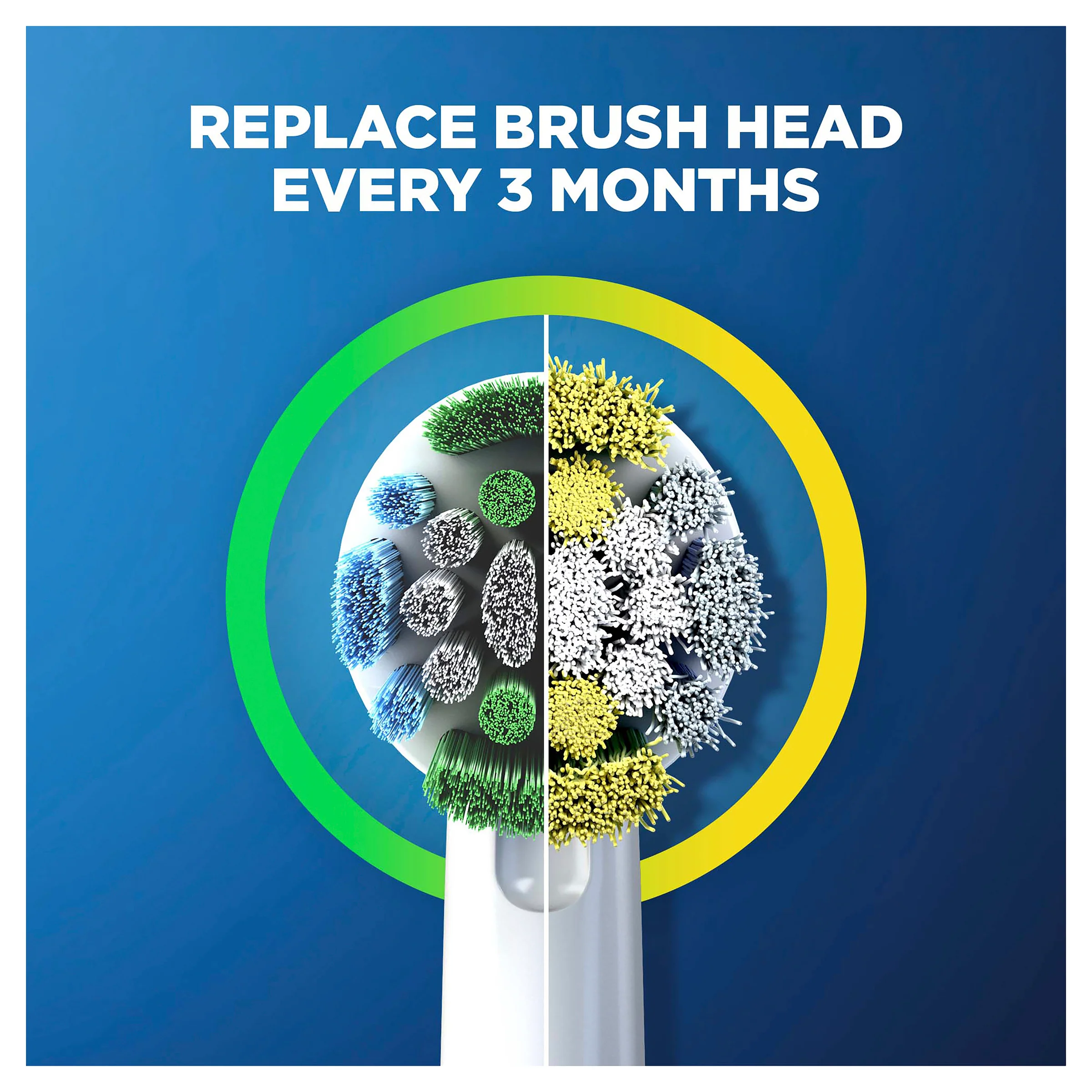 Oral B Precision Clean Electric Toothbrush Heads White 6pk - Image 2