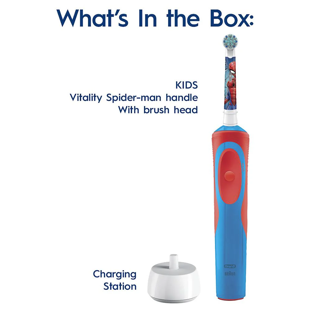 Oral B Vitality Kids Spiderman Power Toothbrush 3+ Years - Image 16