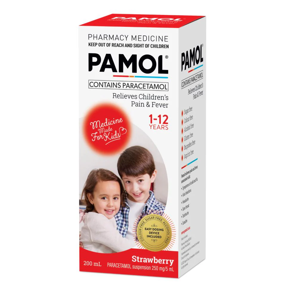 Pamol All Ages Liquid Strawberry 200ml - Image 5