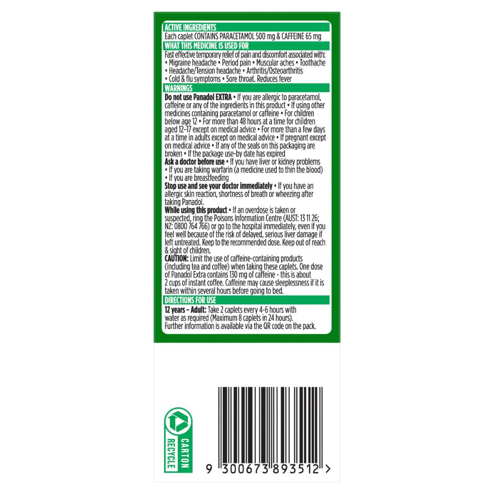 Panadol Extra Caplets 48s - Image 3