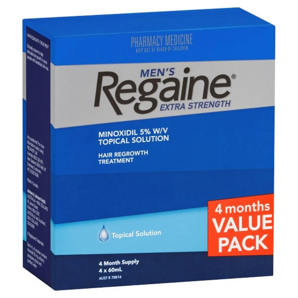 Regaine Men's Extra Strength 4 Mth Supply 4x60ml - Image 2