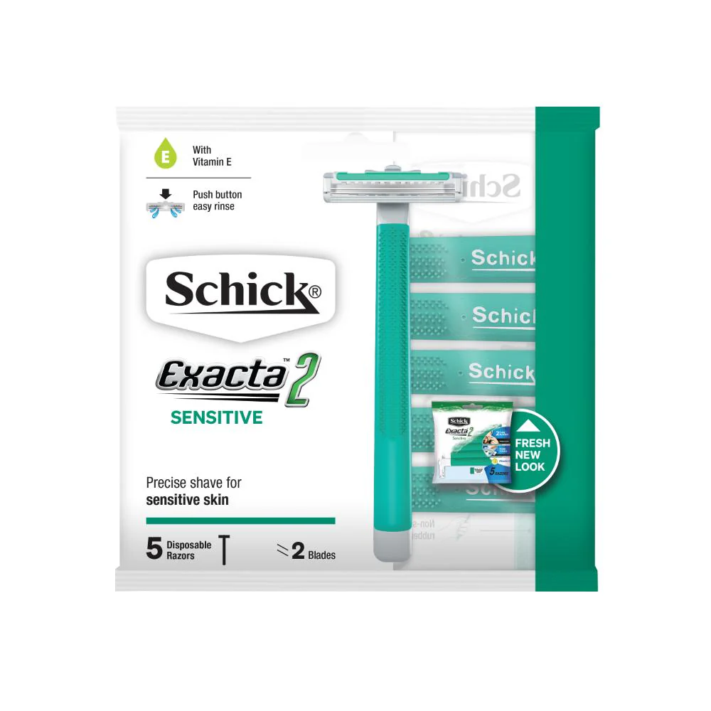 Schick Exacta 2 Mens Sensitive Razors 5pk