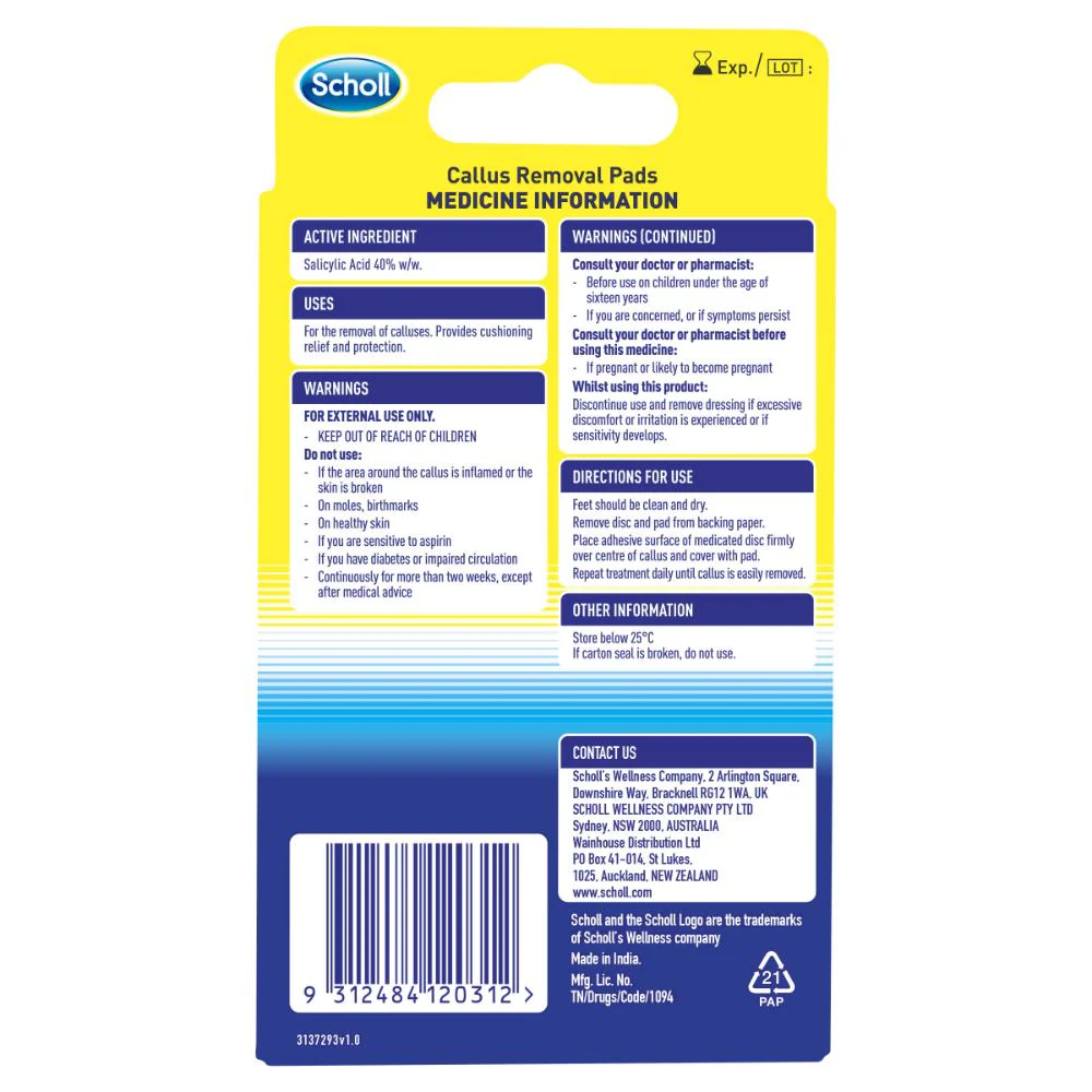 Scholl Callous Removal Pads 4pk - Image 2