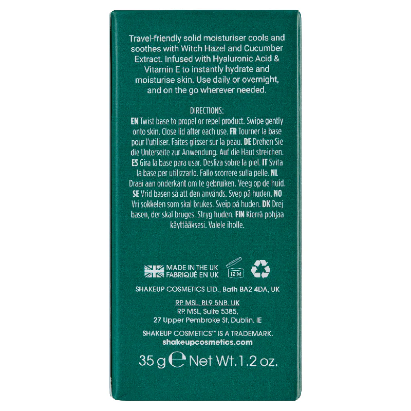 Shake Up Cosmetics Hydrate In A Hurry Moisturiser Stick 35g - Image 8