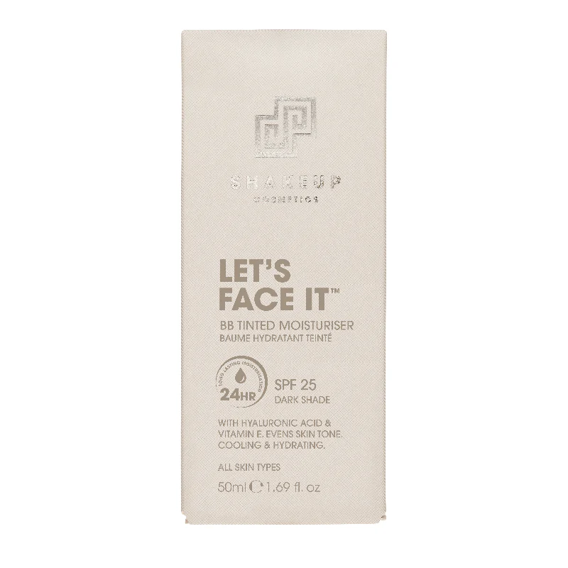 Shake Up Cosmetics Lets Face IT BB Tinted Moisturiser Dark 50ml - Image 5