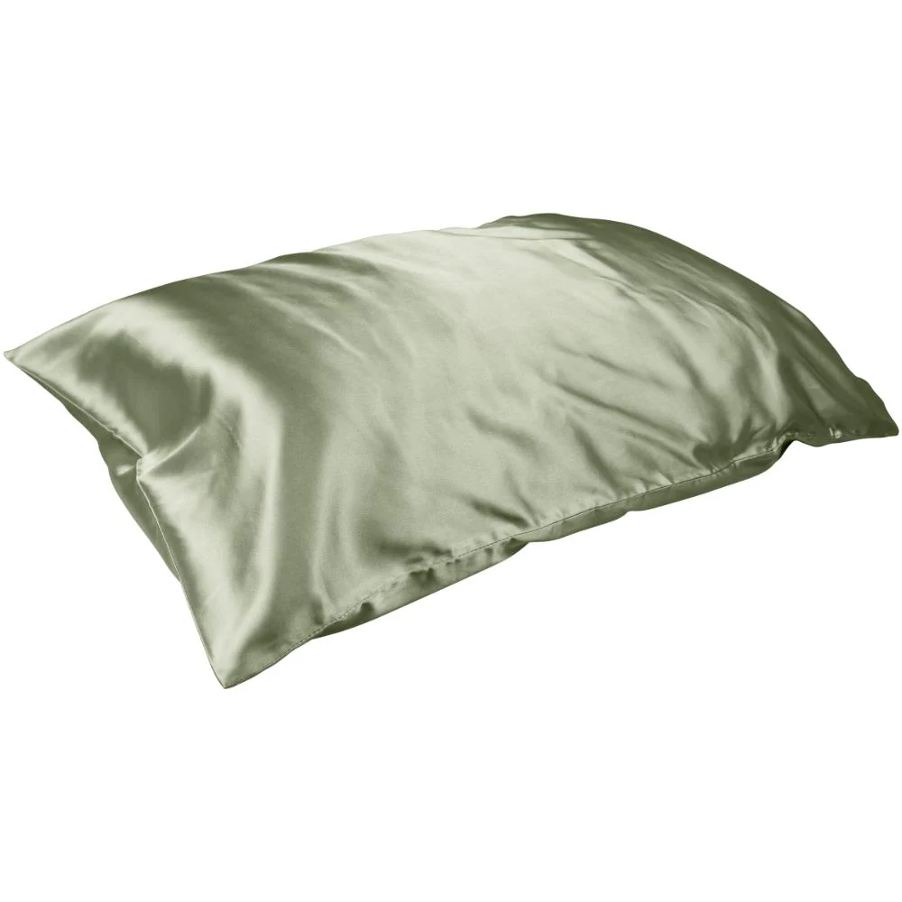 Simply Essential Satin Pillow Slip Moss - Image 3