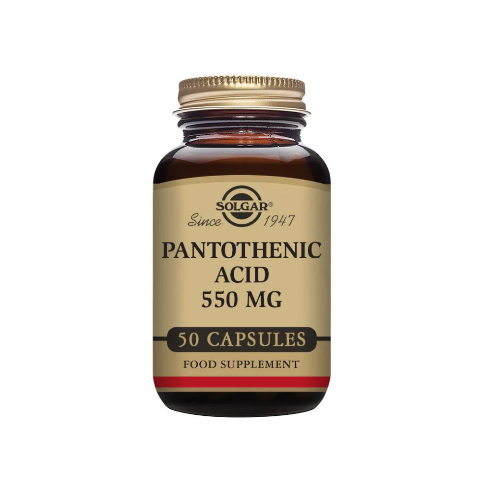 Solgar Pantothenic Acid 550mg Capsules 50s
