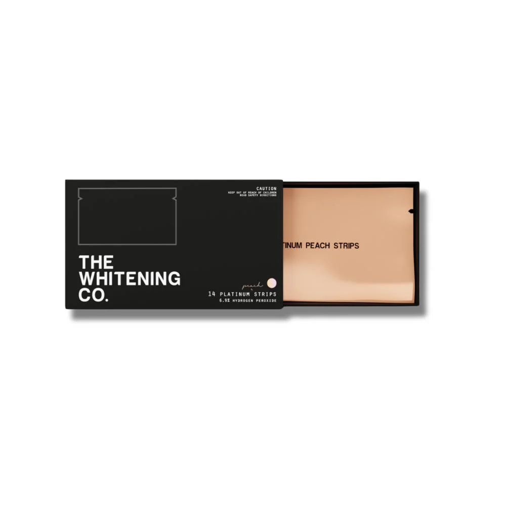 The Whitening Co Platinum Strips Peach 14s - Image 2
