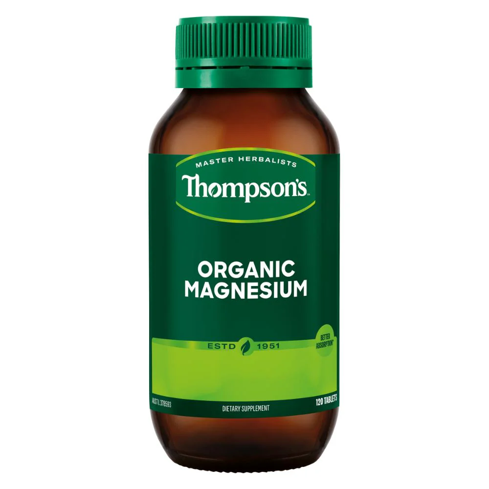 Thompson's Organic Magnesium Tablets 120s - Image 4