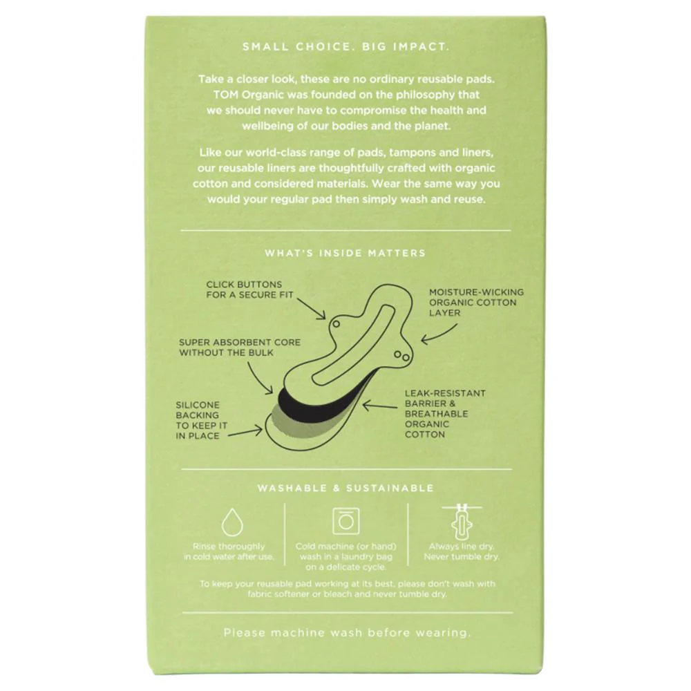 Tom Organic Reusable Pad 1pk - Image 2