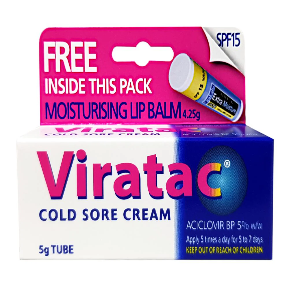Viratac Cold Sore Cream 5g - Image 2